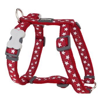 Arnés Para Perro Red Dingo Style Rojo Estrella 25-39 Cm