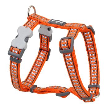 Arnés Para Perro Red Dingo Naranja Hueso Reflectante 37-61 Cm