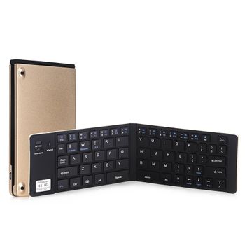 Bluetooth Teclado Ykcloud Gk228 Aluminum Alloy Folding Para Ios/andriod/windows