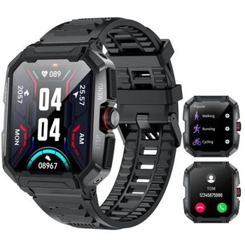 Smartwatch Chronus Ak47 1.85'' Fitness Tactical Ip68 Waterproof(negro)