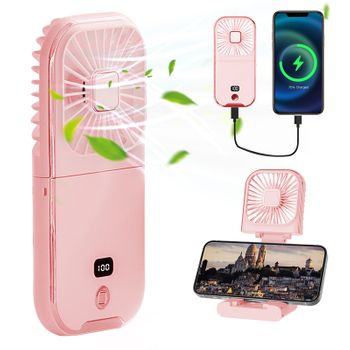 Mini Ventilador Chronus F30 Pro Usb Ventilador Portátil 5 En 1 (rosa)