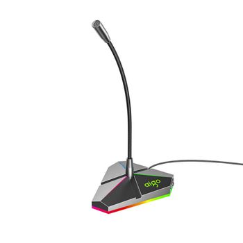 Usb Micrófono Aigo K6 360°rgb Dsp