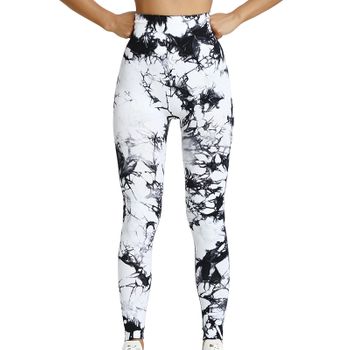 Legging Tie-dye Frees Copes Alta Elasticidad Para Yoga Material Elastano