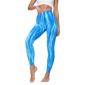 Legging Deportivo Frees Copes Alta Elasticidad Modelo Aurora Boreal Material Elastano