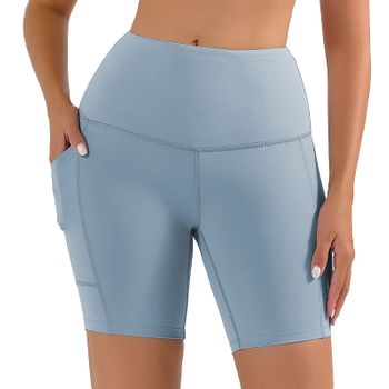 Legging Corto Deportivo Frees Copes Con Bolsillo Sedoso Elástico Y Transpirable Material Poliéster