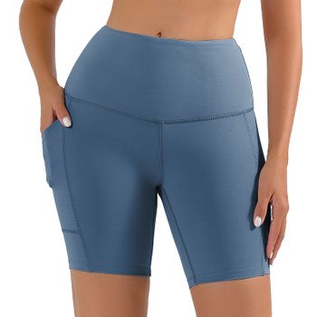 Legging Corto Deportivo Frees Copes Con Bolsillo Sedoso Elástico Y Transpirable Material Poliéster