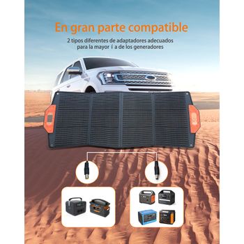 Novoo 100w Panel Solar Portátil Plegable Cargador De Batería Solar