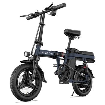 Bicicletas Eléctricas 45km Autonomía Engwe T14 Eu E-bike 250w Azul-plegable