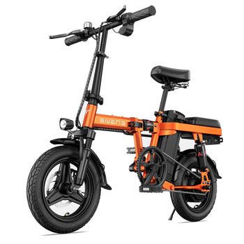 Bicicletas Eléctricas 45km Autonomía Engwe T14 Eu E-bike 250w Naranja-plegable