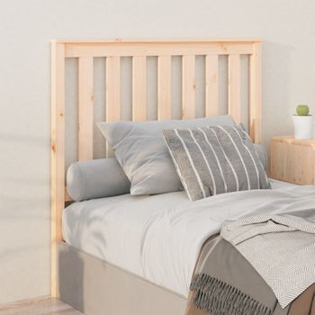 Cabecero De Cama | Panel De Cabecera Madera Maciza De Pino 106x6x101 Cm Cfw222470