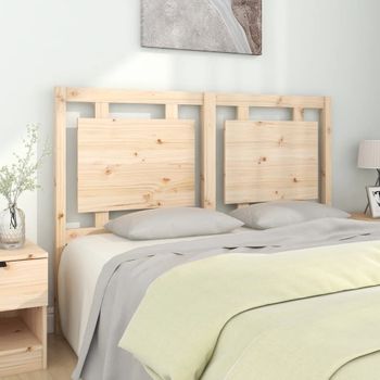 Cabecero De Cama | Panel De Cabecera Madera Maciza De Pino 140,5x4x100 Cm Cfw950618