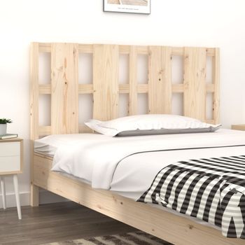 Cabecero De Cama | Panel De Cabecera Madera Maciza De Pino 145,5x4x100 Cm Cfw407309