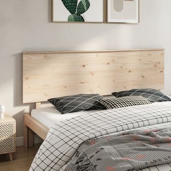 Cabecero De Cama | Panel De Cabecera Madera Maciza De Pino 204x6x82,5 Cm Cfw752770