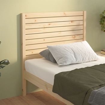 Cabecero De Cama | Panel De Cabecera Madera Maciza De Pino 81x4x100 Cm Cfw704173