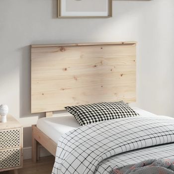 Cabecero De Cama | Panel De Cabecera Madera Maciza De Pino 94x6x82,5 Cm Cfw529326