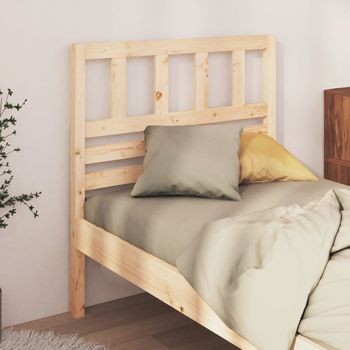 Cabecero De Cama | Panel De Cabecera Madera Maciza De Pino 96x4x100 Cm Cfw966172