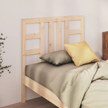 Cabecero De Cama | Panel De Cabecera Madera Maciza De Pino 96x4x100 Cm Cfw675589