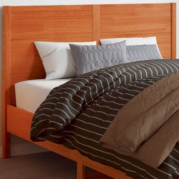 Cabecero De Cama | Panel De Cabecera Madera Maciza De Pino Marrón Cera 150 Cm Cfw629870