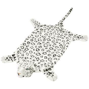 Alfombra De Dormitorio | Felpudo | Alfombra Afelpada De Leopardo 139 Cm Blanco Cfw729436