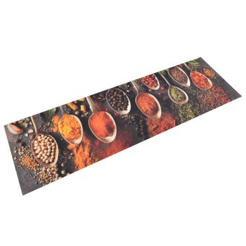 Alfombra De Cocina | Tapete Para La Cocina Lavable Terciopelo Cuchara Especias 45x150cm Cfw729561