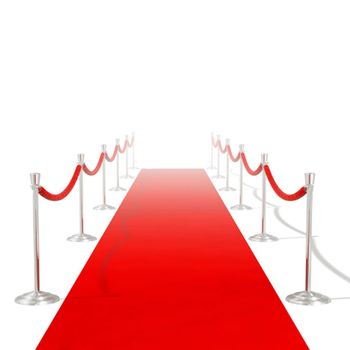 Alfombra De Dormitorio | Felpudo | Alfombra De Pasillo Roja 1 X 20 M Muy Densa 400 G / M² Cfw730098