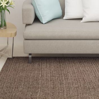 Alfombra De Dormitorio | Felpudo | Alfombra De Sisal Natural Marrón 66x150 Cm Cfw730625