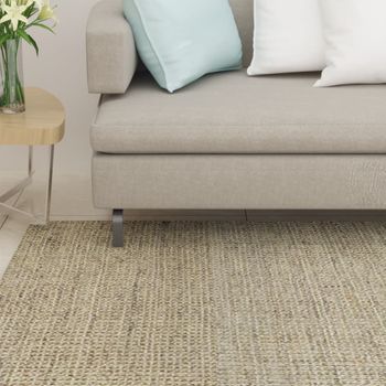 Alfombra De Dormitorio | Felpudo | Alfombra De Sisal Natural Verde 66x250 Cm Cfw730640