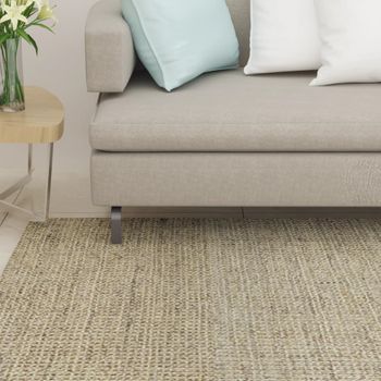 Alfombra De Dormitorio | Felpudo | Alfombra De Sisal Natural Verde 80x250 Cm Cfw730644