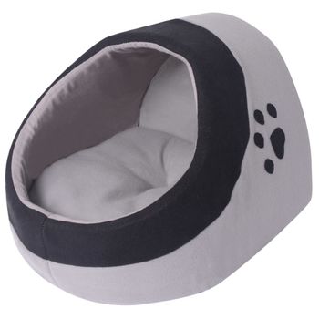 Cama Para Adultos | Cama Cubo Para Gatos Tamaño M Gris Y Negra Cfw63100