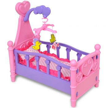 Cama Para Adultos | Cama De Juguete Para Muñeca Rosa + Morada Cfw32395