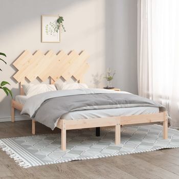 Cama Matrimonial | Cama Para Adultos | Estructura De Cama De Madera Maciza 120x200 Cm Cfw522227