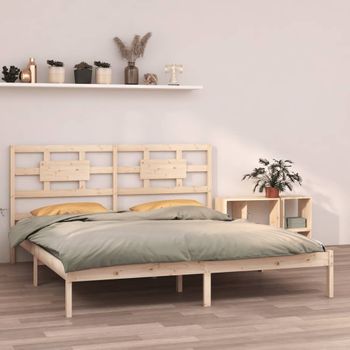 Cama Matrimonial | Cama Para Adultos | Estructura De Cama De Madera Maciza De Pino 160x200 Cm Cfw673784