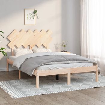 Cama Matrimonial | Cama Para Adultos | Estructura De Cama Madera Maciza 120x190 Cm Cfw439837