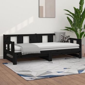 Sofá Cama | Cama Para Adultos Extraíble Madera Maciza De Pino 2x(90x190) Cm Cfw596302