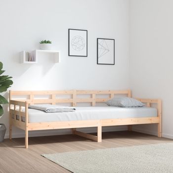 Sofá Cama | Cama Para Adultos Madera Maciza De Pino 80x200 Cm Cfw824309