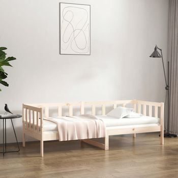 Sofá Cama | Cama Para Adultos Madera Maciza De Pino 80x200 Cm Cfw38470