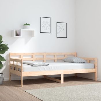 Sofá Cama | Cama Para Adultos Madera Maciza De Pino 90x190 Cm Cfw562766