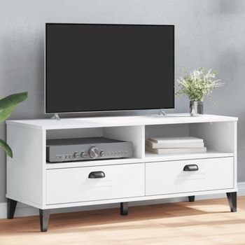 Mueble Tv | Mueble De Salón | Armario Tv Viken Madera De Ingeniería Blanco Cfw779285