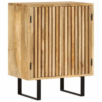 Aparador | Armario De Cocina | Buffet De Salón Con 2 Puertas Madera Maciza De Mango 55x35x70 Cm Cfw734617