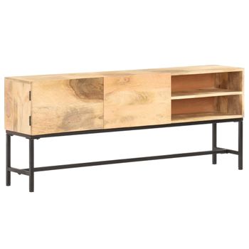 Aparador | Armario De Cocina | Buffet De Salón De Madera Maciza De Mango 145x30x60 Cm Cfw737187