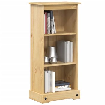 Estantería | Librería | Armario De Libros Corona Madera Maciza De Pino 46x29x100 Cm Cfw760288