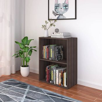 Estantería | Librería | Armario De Libros De Madera De Ingeniería Gris Sonoma 60x31x78 Cm Cfw760659