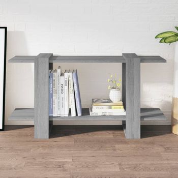 Estantería | Librería | Armario De Libros Madera Contrachapada Gris Sonoma 100x30x51 Cm Cfw761008