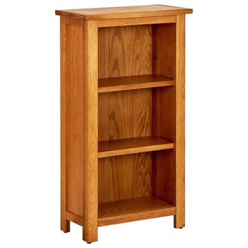 Estantería | Librería | Armario De Libros Madera Maciza De Roble 45x22,5x82 Cm Cfw803441