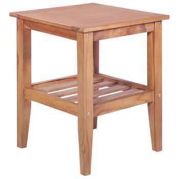 Mesa De Centro，mesa Auxiliar，mesa De Café 40x40x50 Cm Madera De Teca Maciza Cfw772371