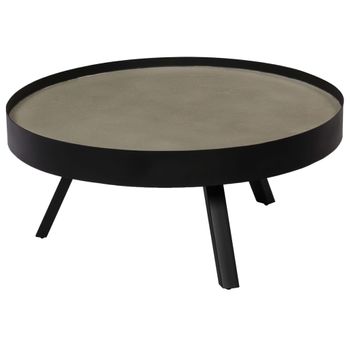 Mesa De Centro，mesa Auxiliar，mesa De Café Con Superficie De Hormigón 74x32 Cm Cfw772573