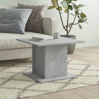 Mesa De Centro，mesa Auxiliar，mesa De Café De Aglomerado Gris Hormigón 55,5x55,5x40 Cm Cfw772615