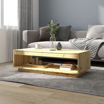 Mesa De Centro，mesa Auxiliar，mesa De Café De Madera Maciza De Abeto 110x50x33,5 Cm Cfw772682