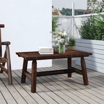 Mesa De Centro，mesa Auxiliar，mesa De Café De Madera Maciza De Abeto 90x50x41 Cm Cfw772687