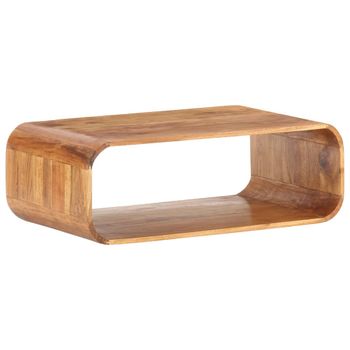 Mesa De Centro，mesa Auxiliar，mesa De Café De Madera Maciza De Acacia 90x50x30 Cm Cfw772716